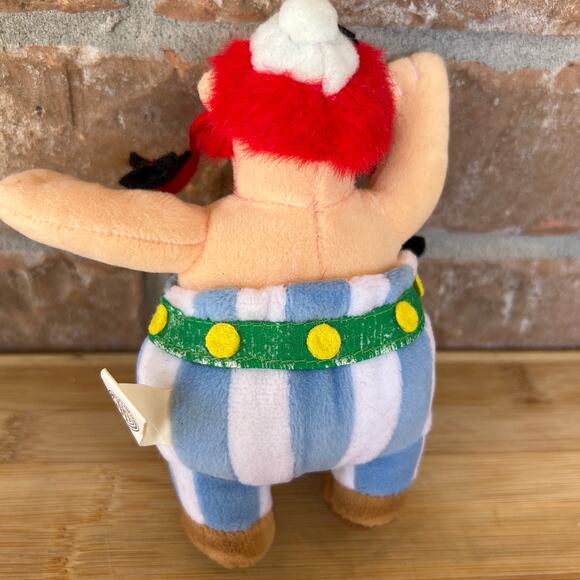 Vintage 1999 Asterix Comic Book Obelix Plush Stuffed Toy Made in Germany - Picture 2 of 8